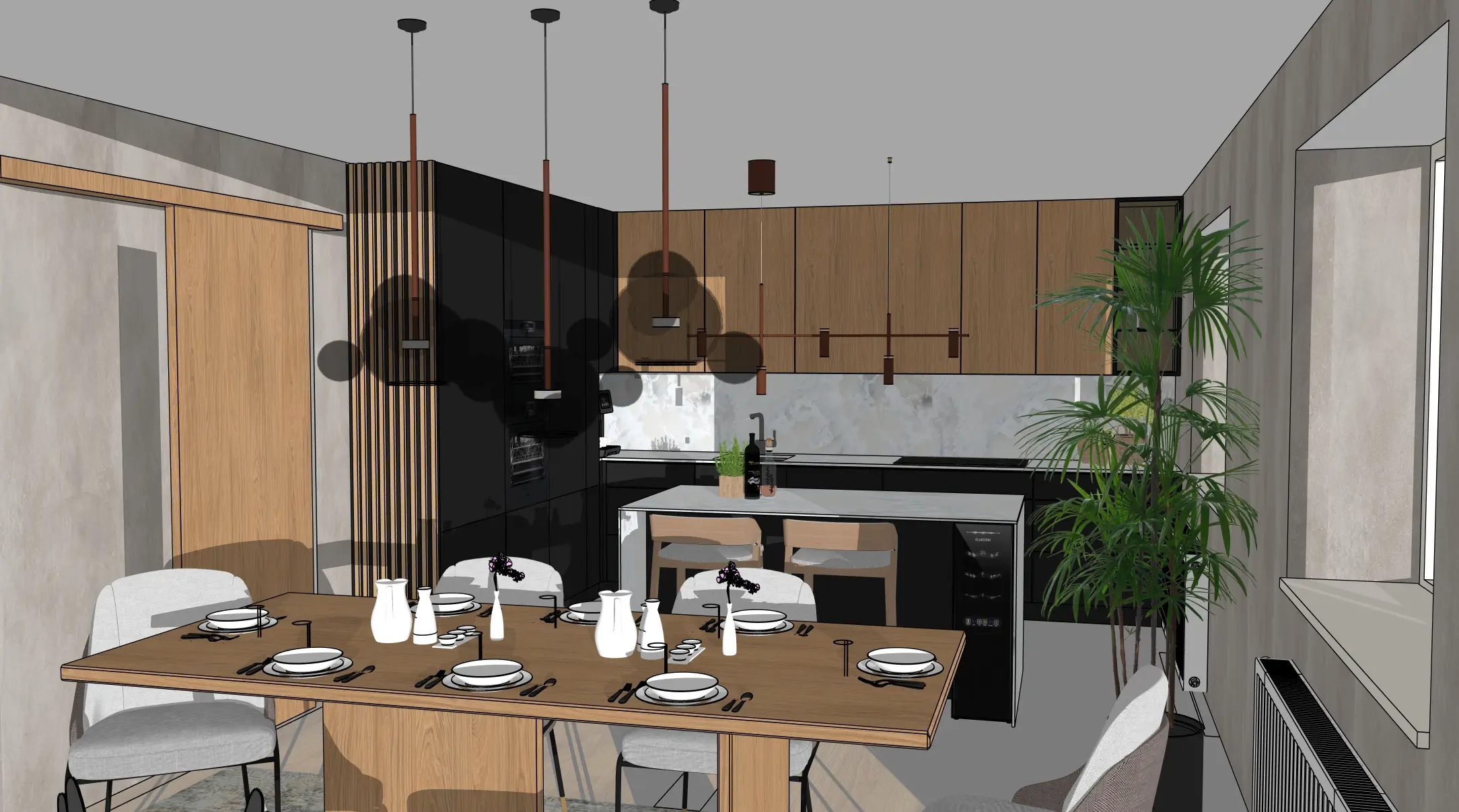 3D koncepční model interiéru