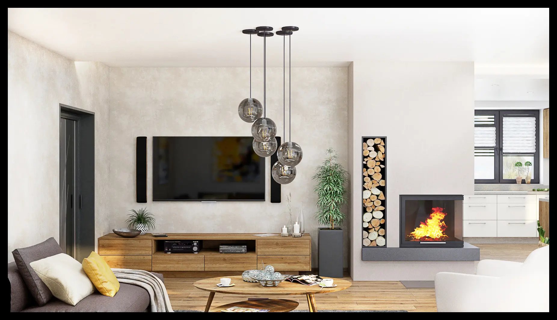 Návrh obývacího pokoje