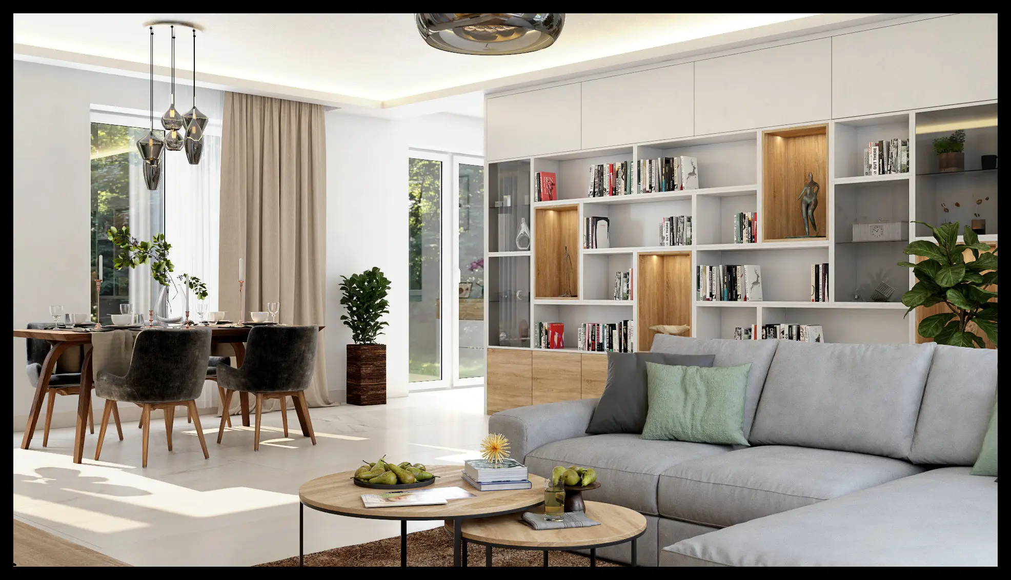 Návrh obývacího pokoje