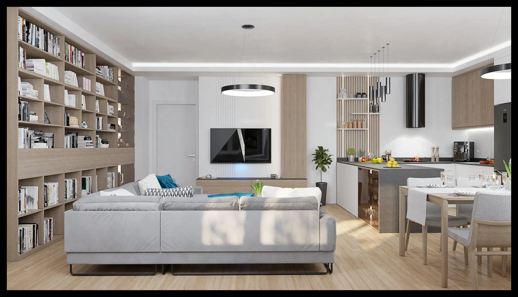 Návrh obývacího pokoje