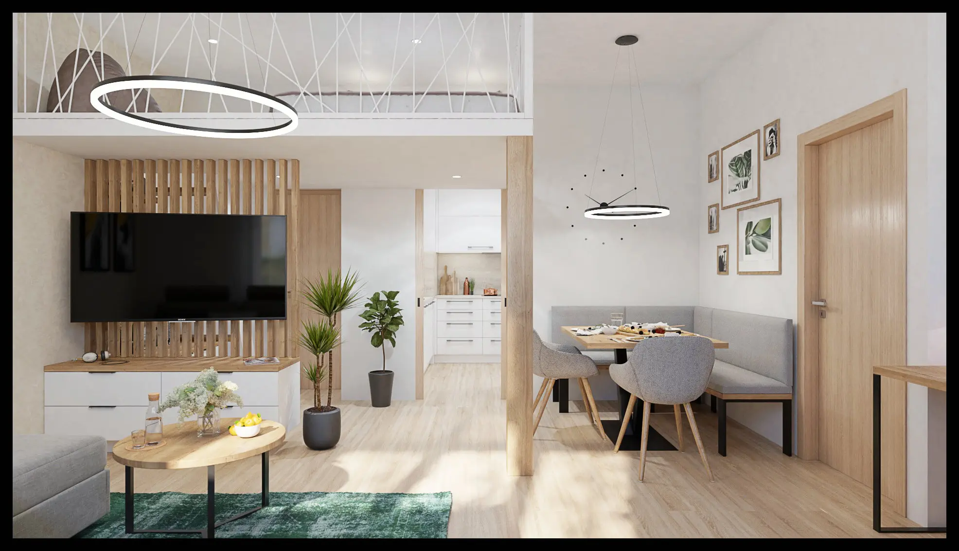 Návrh obývacího pokoje