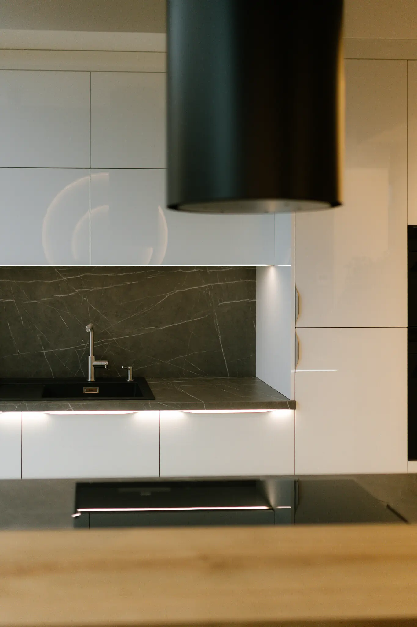 Moderní kuchyně s digestoří