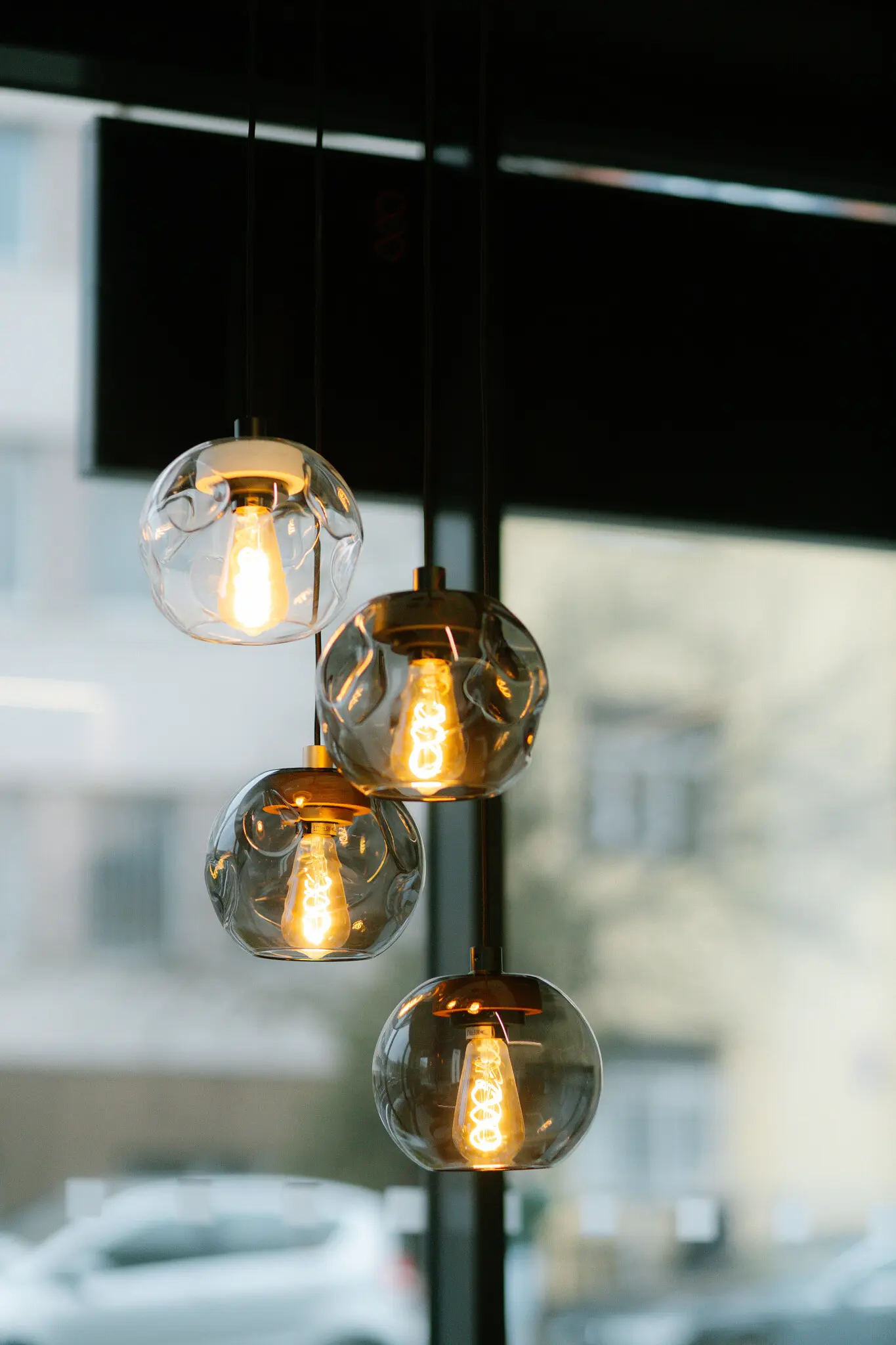 Skleněná kulatá osvětlení